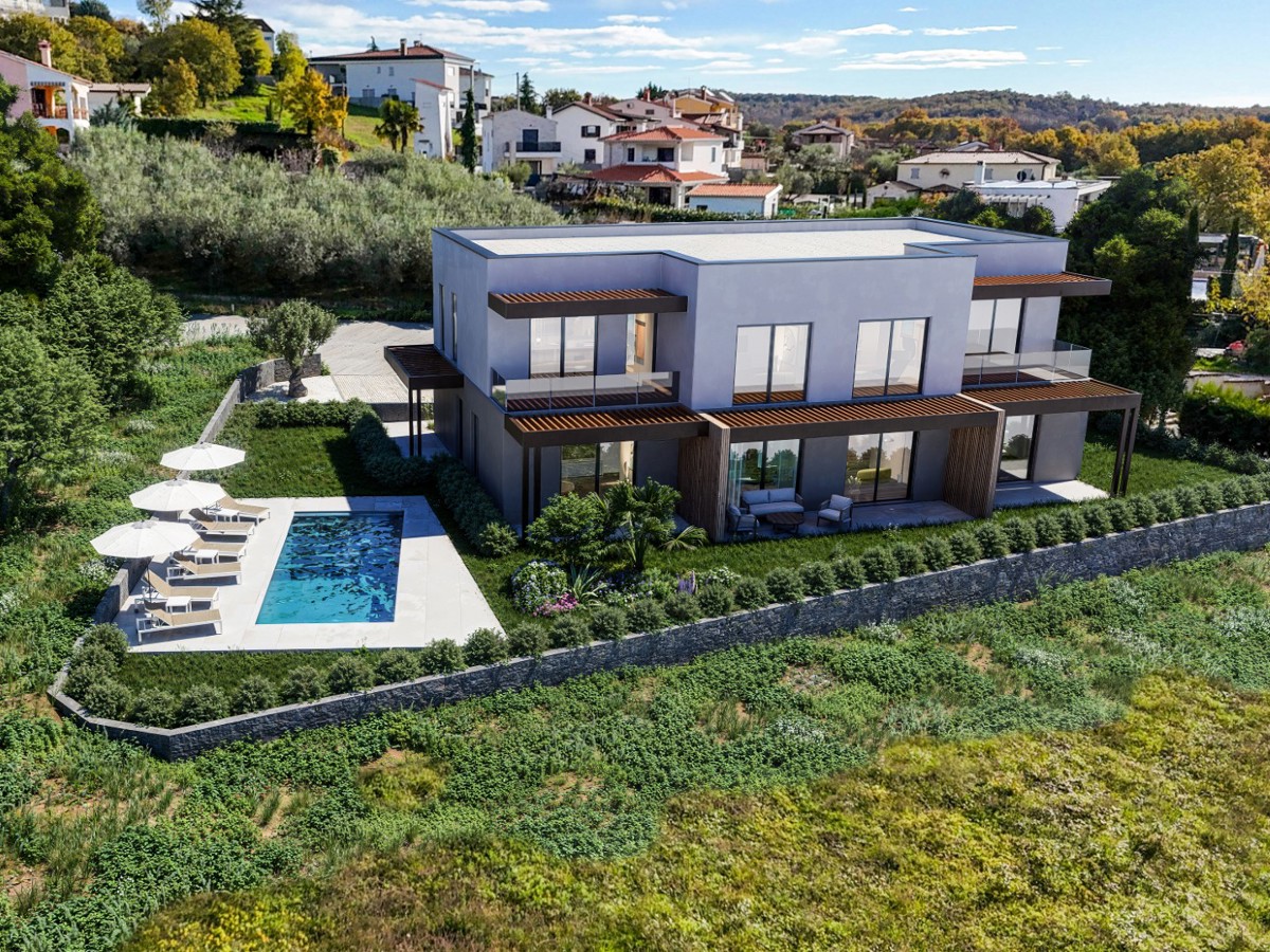 Fuškulin: Appartamento trilocale con piscina, vista mare!